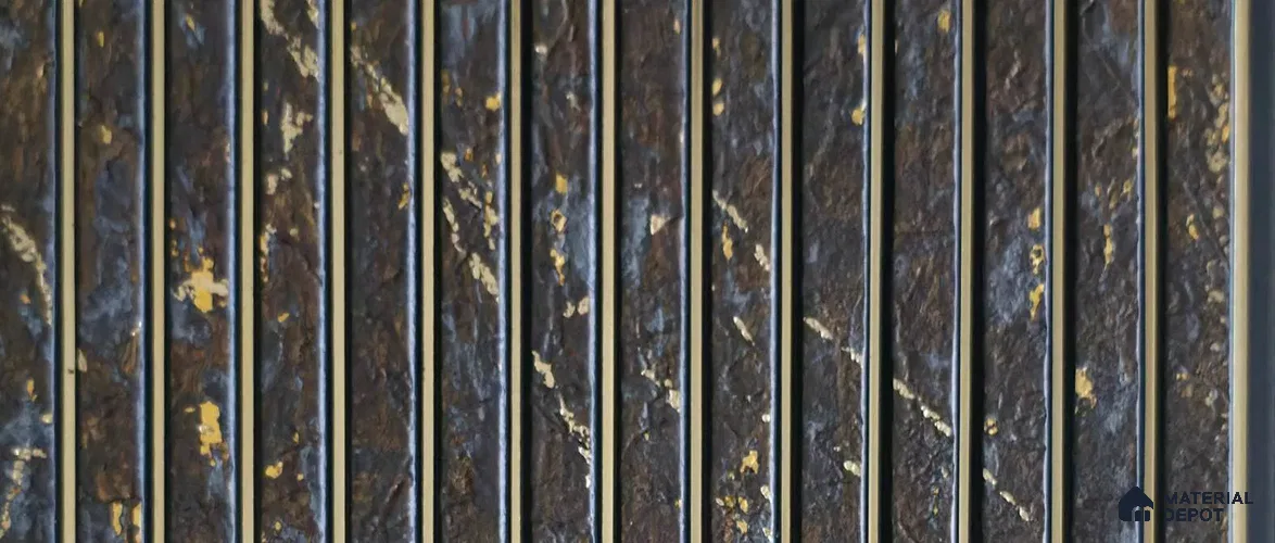PN 07819 Marble Look Louver 8 ft x 0.65 ft Texture Finish  - 6 mm | Suitable for Feature Wall, TV Unit & Living Room