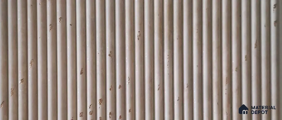 PN 07824 Marble Look Louver 8 ft x 0.65 ft Texture Finish  - 6 mm | Suitable for Feature Wall, TV Unit & Living Room
