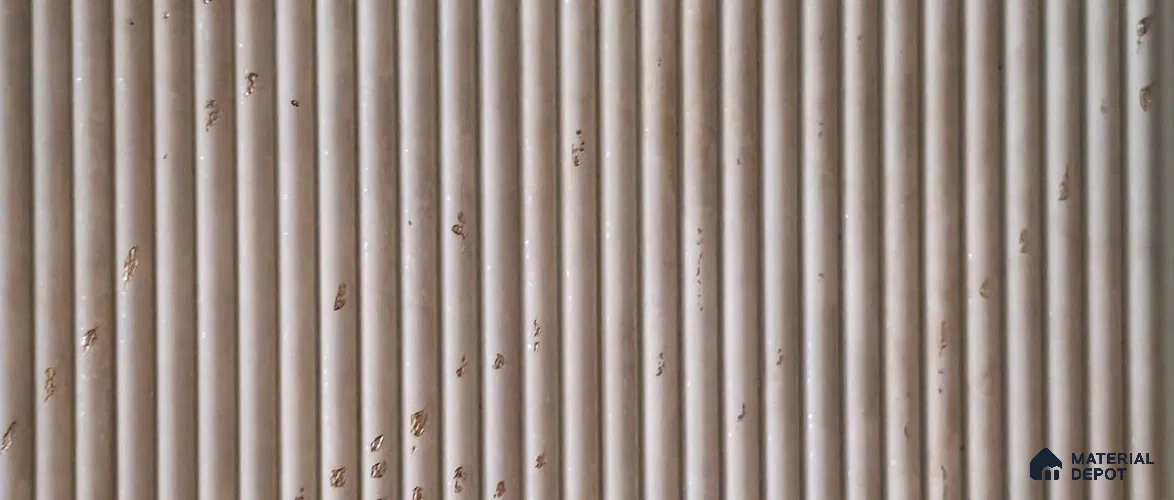 PN 07824 Marble Look Louver 8 ft x 0.65 ft Texture Finish - 6 mm | Suitable for Feature Wall, TV Unit & Living Room
