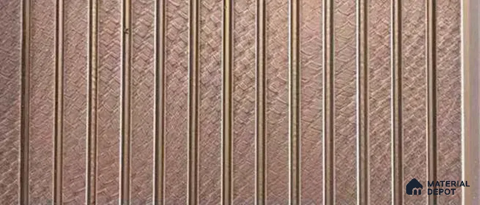PN 07825 Patterned Look Louver 8 ft x 0.65 ft Texture Finish  - 6 mm | Suitable for Feature Wall, TV Unit & Living Room