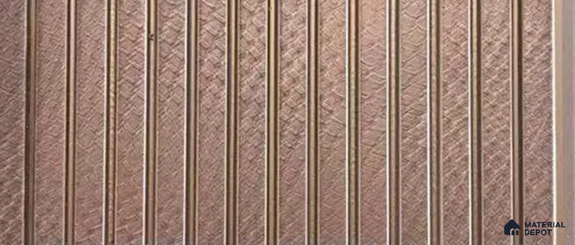 PN 07825 Patterned Look Louver 8 ft x 0.65 ft Texture Finish  - 6 mm | Suitable for Feature Wall, TV Unit & Living Room