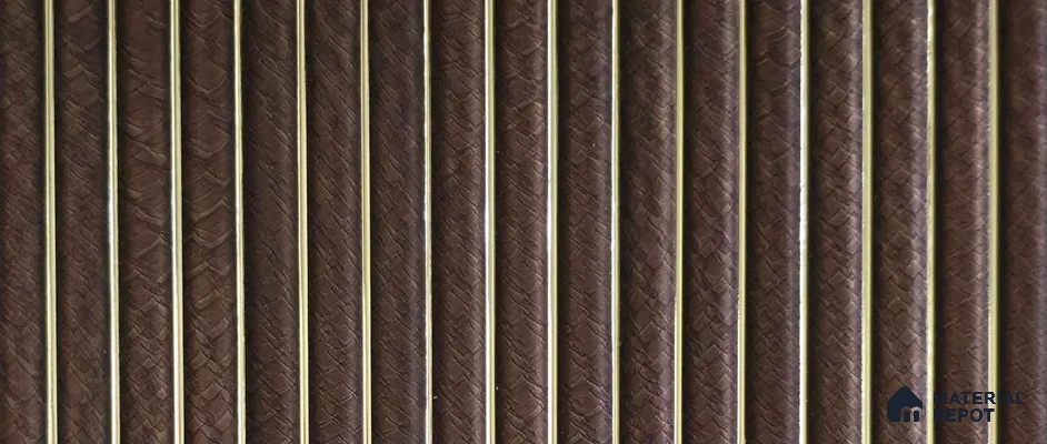 PN 07830 Marble Look Louver 9 ft x 0.65 ft Texture Finish  - 6 mm | Suitable for Feature Wall, TV Unit & Living Room