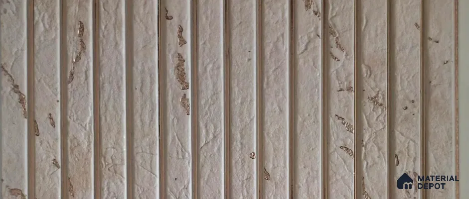 PN 07835 Marble Look Louver 9 ft x 0.65 ft Texture Finish  - 6 mm | Suitable for Feature Wall, TV Unit & Living Room