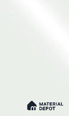 High Gloss White Solid Colors look LM 23918 8 ft x 4 ft High Gloss Finish ASA Laminate - 1 mm | Suitable for Living Room, Kitchen, Office