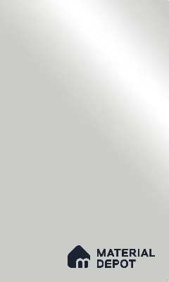 Light Grey Solid Colors look LM 23921 8 ft x 4 ft High Gloss Finish ASA Laminate - 1 mm | Suitable for Living Room, Kitchen, Office