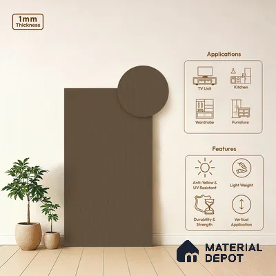 Vanilla Glaze Patterned Look WP 43 511 8 ft x 4 ft Texture Finish Decorative Laminate - 1 mm | Suitable for Bedroom, TV Unit, Wardrobe