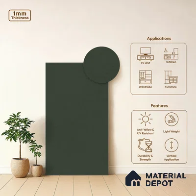 Stone Look WP 6 915 8 ft x 4 ft Texture Finish Decorative Laminate - 1 mm | Suitable for TV Unit, Wardrobe, Kitchen Cabinets