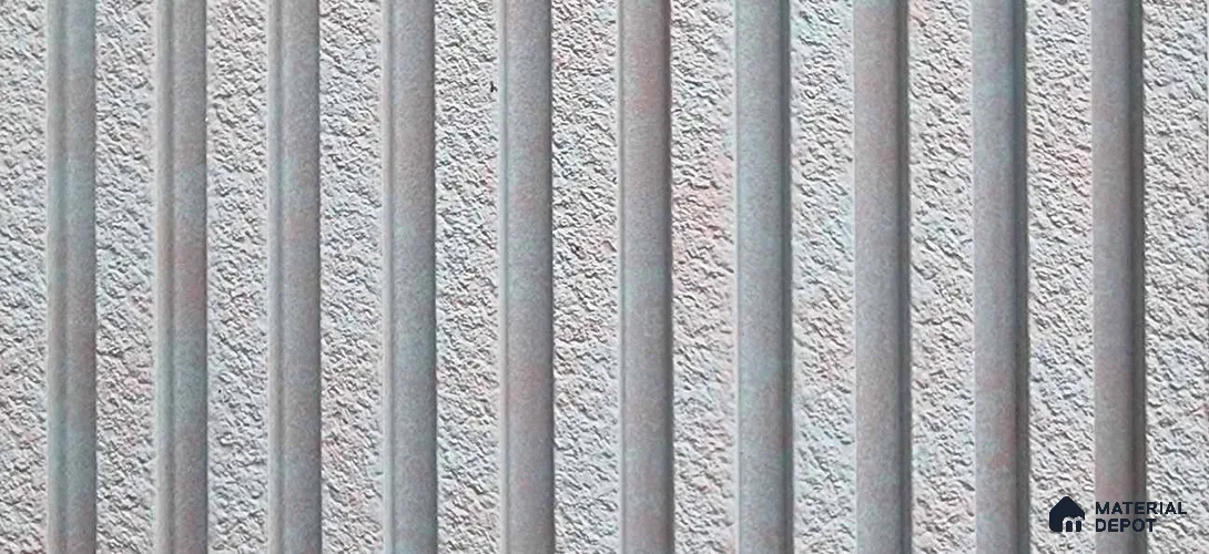 PN 06975 Stone Look Louver1 8 ft x 0.83 ft Texture Finish - 10 mm | Suitable for Feature Wall, TV Unit & Living Room