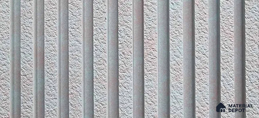 PN 07000 Stone Look Louver1 9.5 ft x 0.83 ft Texture Finish  - 10 mm | Suitable for Feature Wall, TV Unit & Living Room