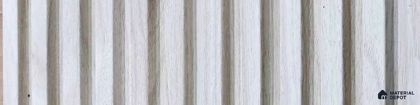 PN 07007 Solid Colors Look Louver1 9.5 ft x 0.83 ft Texture Finish  - 10 mm | Suitable for Feature Wall, TV Unit & Living Room