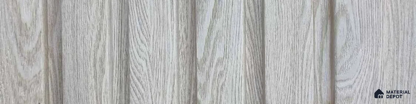 PN 06985 Wood Look Louver1 9.5 ft x 0.83 ft Texture Finish  - 10 mm | Suitable for Feature Wall, TV Unit & Living Room