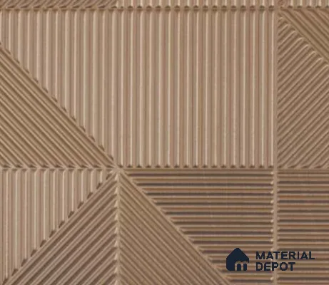 Brown Patterned Look Charcoal Decorative Wall Panel PN 00367 B 8 ft x 2 ft - 4 mm | Suitable for Feature Wall, TV Unit & Living Room | Width is Subjected to 5% Variation