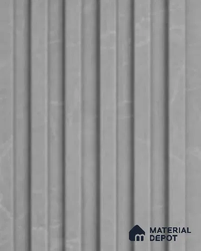 Grey Wooden Louver PN 03049 8 ft x 4.8 inch Charcoal Panel - mm | Suitable for Feature Wall, TV Unit & Living Room | Width is Subjected to 5% Variation