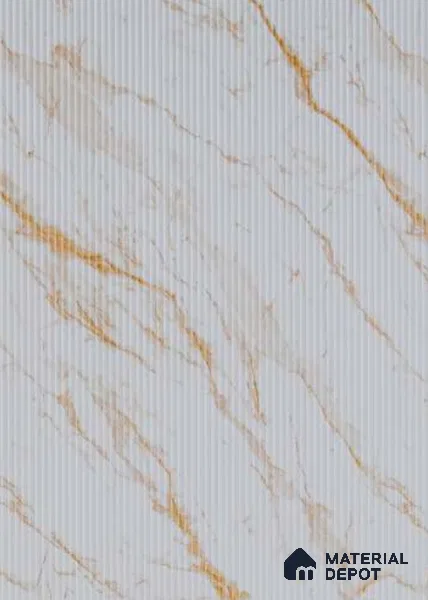 PN 07330 Marble Look Louver 8 ft x 2 ft Texture Finish - 8 mm | Suitable for Feature Wall, TV Unit & Living Room