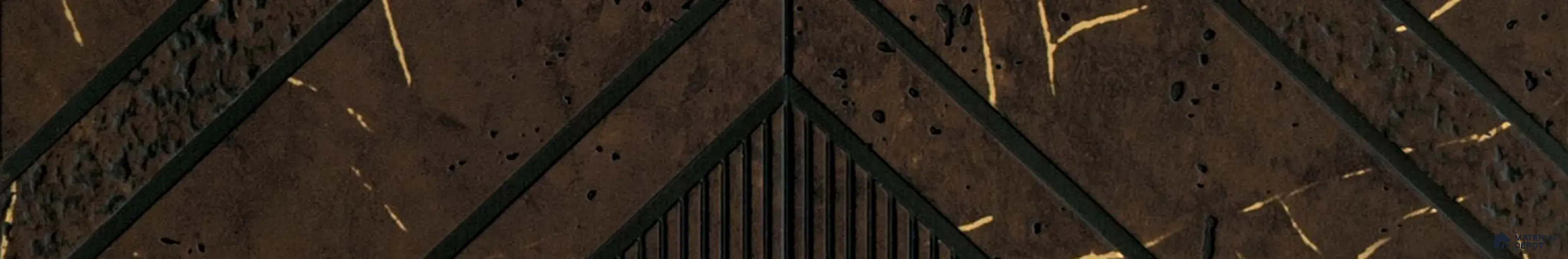 PN 07243 Wood Look Louver 8 ft x 1 ft Texture Finish  - 8 mm | Suitable for Feature Wall, TV Unit & Living Room