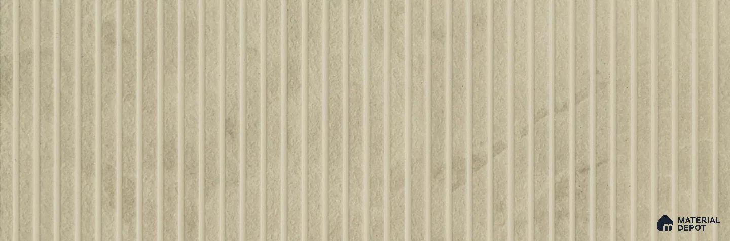 PN 07249 Stone Look Louver 8 ft x 1 ft Texture Finish - 8 mm | Suitable for Feature Wall, TV Unit & Living Room