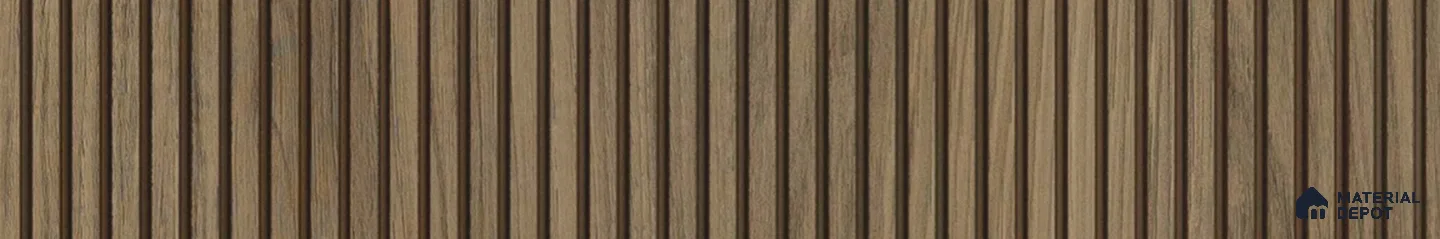 PN 07253 Marble Look Louver 8 ft x 1 ft Texture Finish  - 8 mm | Suitable for Feature Wall, TV Unit & Living Room