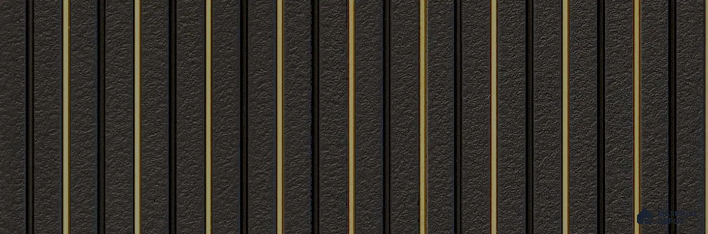 PN 07263 Wood Look Louver 8 ft x 1 ft Texture Finish - 8 mm | Suitable for Feature Wall, TV Unit & Living Room