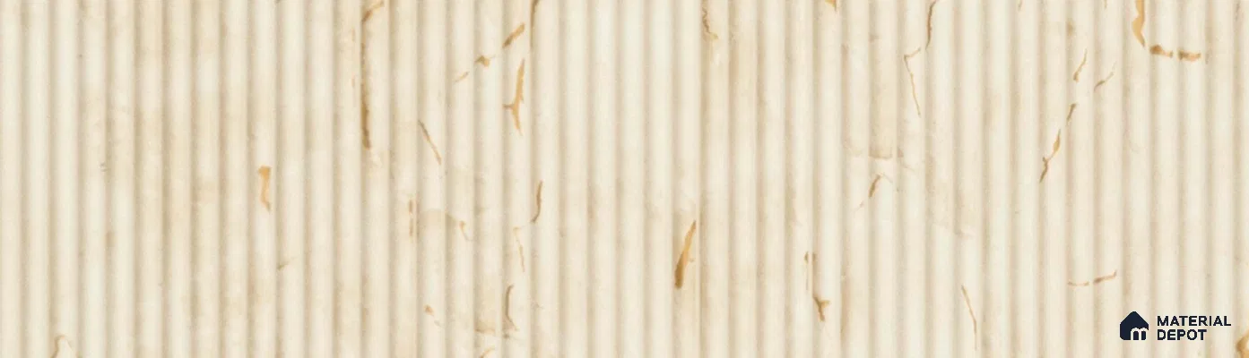 PN 07271 Wood Look Louver 8 ft x 1 ft Texture Finish  - 8 mm | Suitable for Feature Wall, TV Unit & Living Room