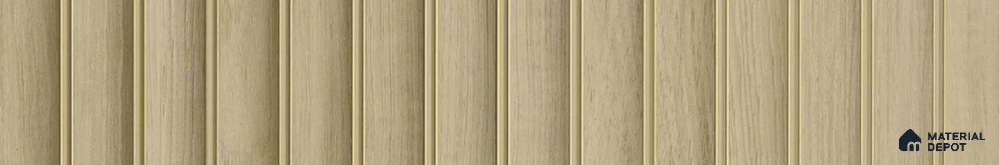 PN 07277 Wood Look Louver 8 ft x 1 ft Texture Finish - 8 mm | Suitable for Feature Wall, TV Unit & Living Room