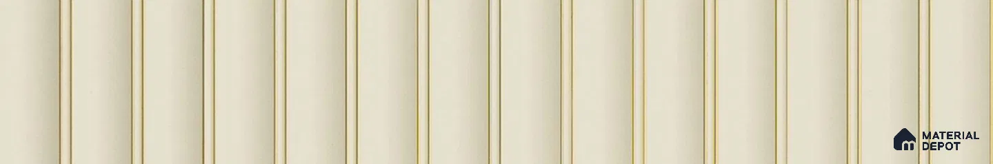 PN 07287 Solid Colors Look Louver 8 ft x 1 ft Texture Finish  - 8 mm | Suitable for Feature Wall, TV Unit & Living Room