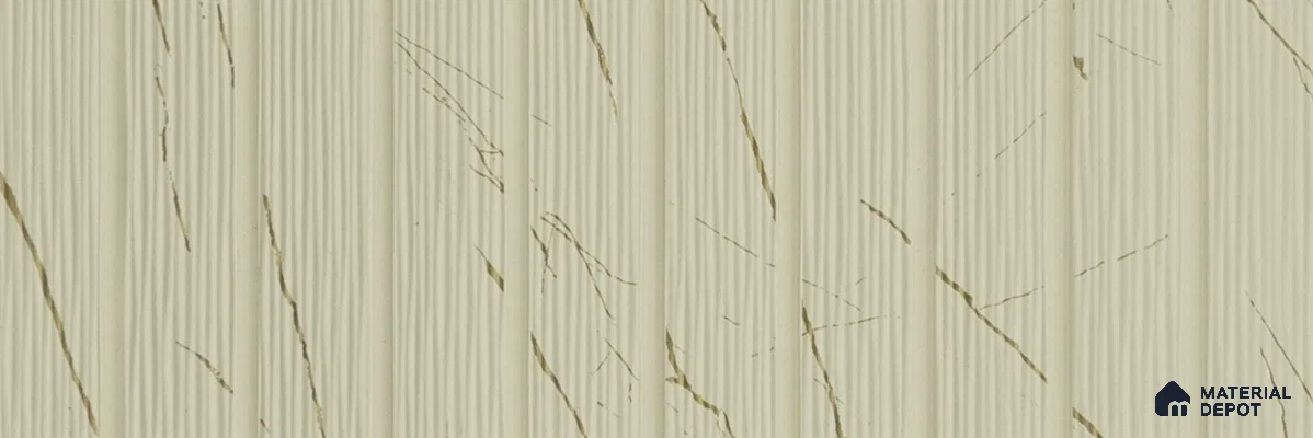 PN 07291 Wood Look Louver 8 ft x 1 ft Texture Finish  - 8 mm | Suitable for Feature Wall, TV Unit & Living Room