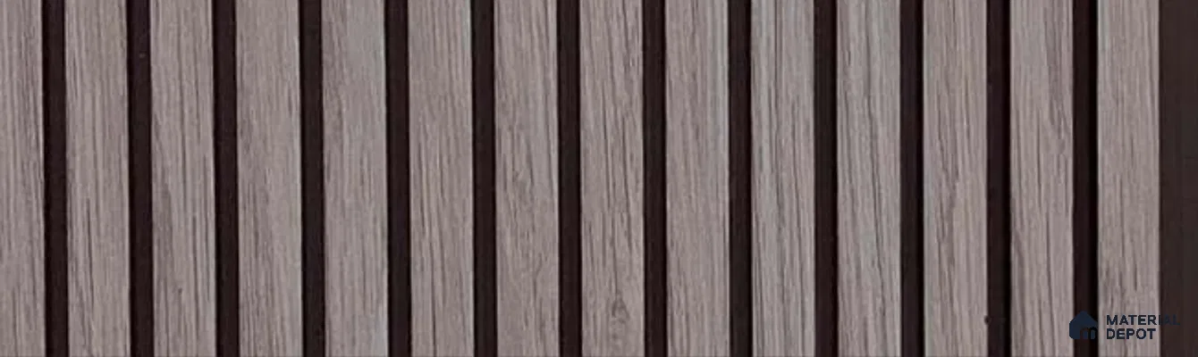 PN 07344 Wood Look Louver 8 ft x 0.65 ft Texture Finish  - 8 mm | Suitable for Feature Wall, TV Unit & Living Room