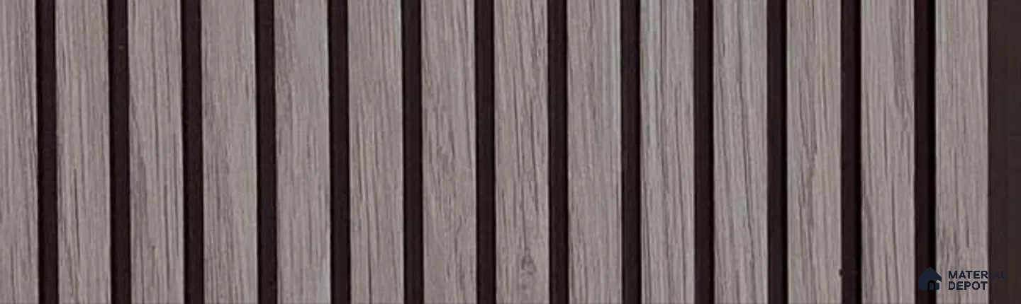 PN 07344 Wood Look Louver 8 ft x 0.65 ft Texture Finish - 8 mm | Suitable for Feature Wall, TV Unit & Living Room