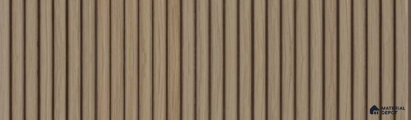 PN 07366 Wood Look Louver 8 ft x 0.65 ft Texture Finish - 8 mm | Suitable for Feature Wall, TV Unit & Living Room