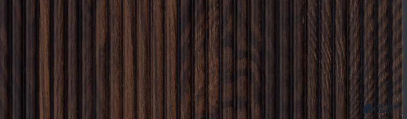 PN 07367 Wood Look Louver 8 ft x 0.65 ft Texture Finish  - 8 mm | Suitable for Feature Wall, TV Unit & Living Room