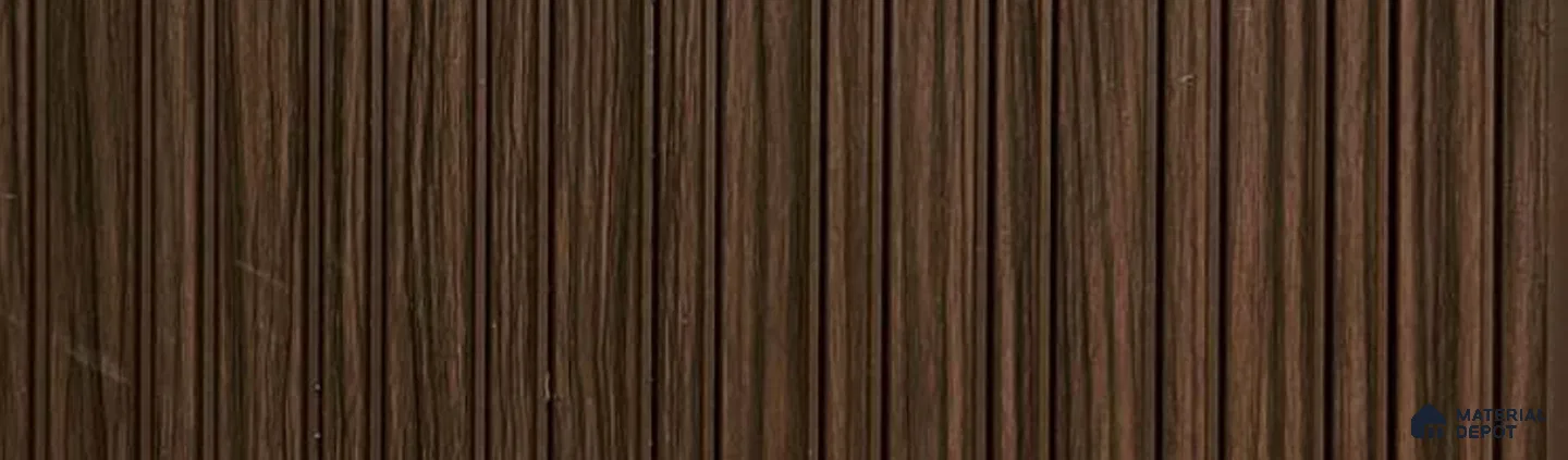 PN 07349 Wood Look Louver 8 ft x 0.65 ft Texture Finish - 8 mm | Suitable for Feature Wall, TV Unit & Living Room