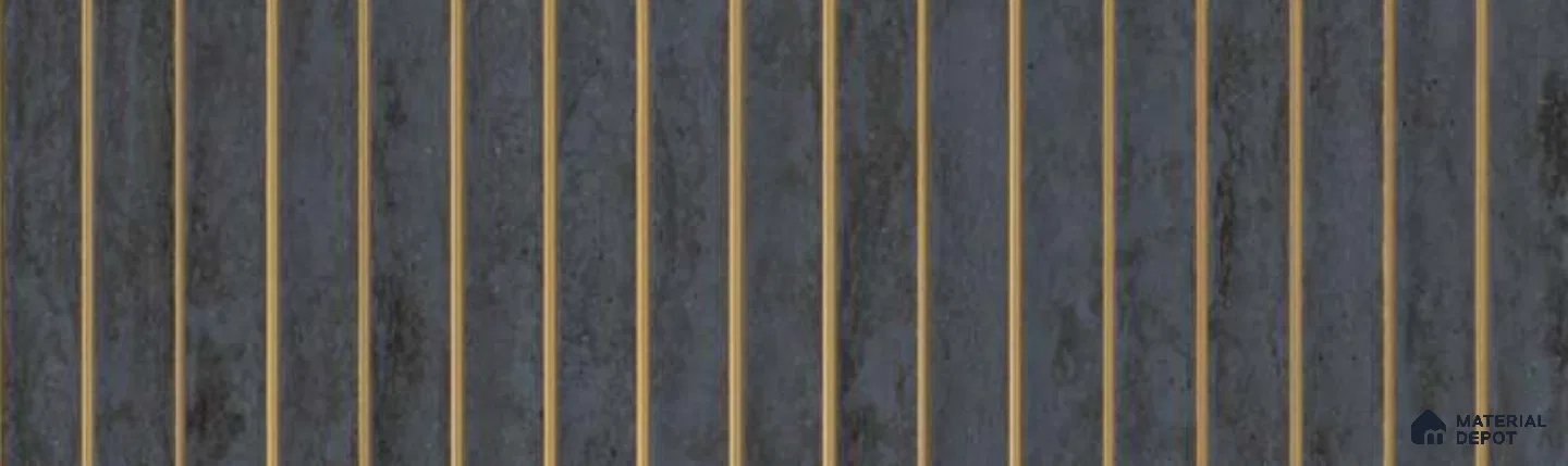 PN 07334 Marble Look Louver 8 ft x 0.65 ft Texture Finish - 8 mm | Suitable for Feature Wall, TV Unit & Living Room
