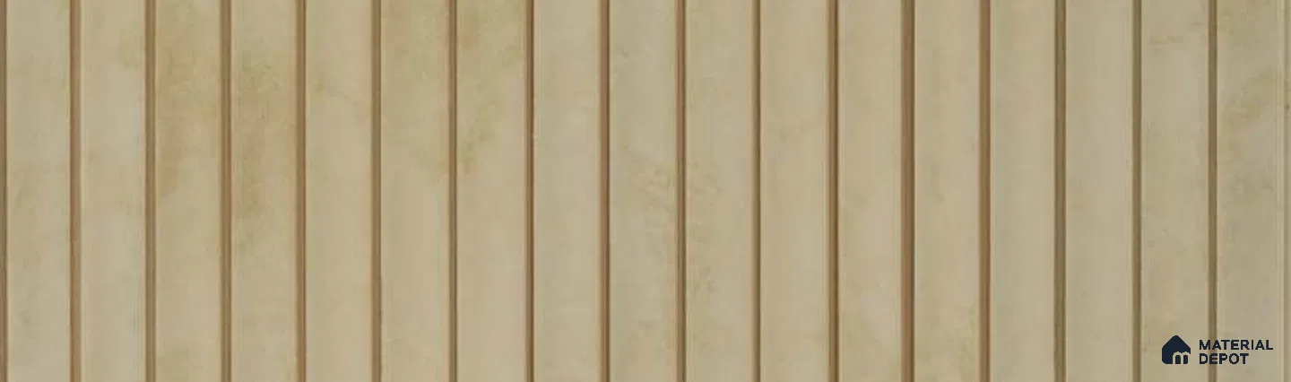 PN 07337 Marble Look Louver 8 ft x 0.65 ft Texture Finish - 8 mm | Suitable for Feature Wall, TV Unit & Living Room