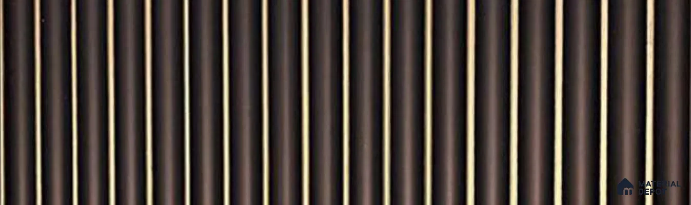 PN 07341 Solid Colors Look Louver 8 ft x 0.65 ft Texture Finish  - 8 mm | Suitable for Feature Wall, TV Unit & Living Room