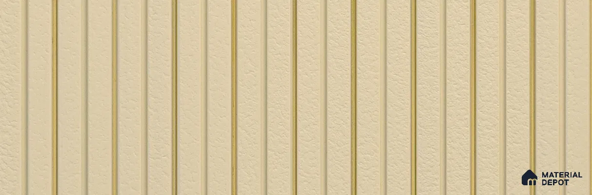PN 07282 Stone Look Louver 9.5 ft x 1 ft Texture Finish  - 8 mm | Suitable for Feature Wall, TV Unit & Living Room