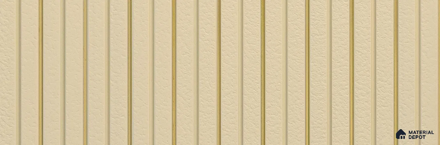 PN 07282 Stone Look Louver 9.5 ft x 1 ft Texture Finish - 8 mm | Suitable for Feature Wall, TV Unit & Living Room