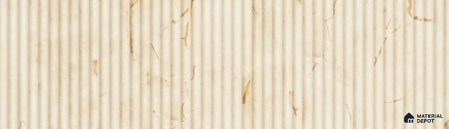 PN 07309 Marble Look Louver 9.5 ft x 1 ft Texture Finish - 8 mm | Suitable for Feature Wall, TV Unit & Living Room