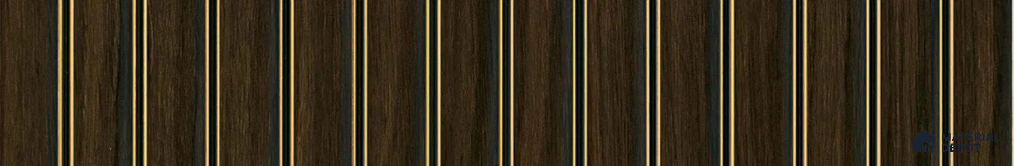 PN 07264 Wood Look Louver 9.5 ft x 1 ft Texture Finish  - 8 mm | Suitable for Feature Wall, TV Unit & Living Room