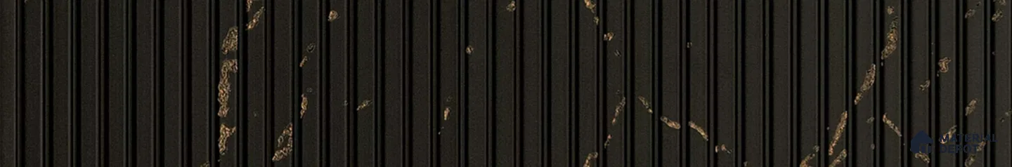 PN 07251 Marble Look Louver 9.5 ft x 1 ft Texture Finish - 8 mm | Suitable for Feature Wall, TV Unit & Living Room