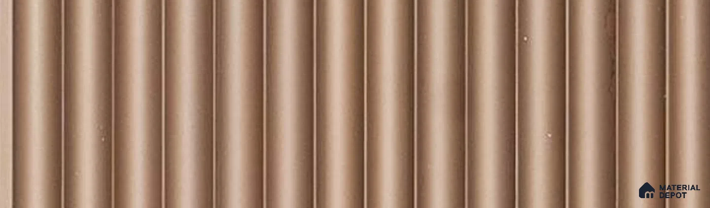 PN 07325 Solid Colors Look Louver 9.5 ft x 0.65 ft Texture Finish - 8 mm | Suitable for Feature Wall, TV Unit & Living Room