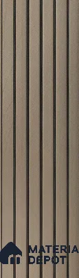 PN 07185 Fabric Look Louver 8 ft x 0.83 ft Texture Finish  - 10 mm | Suitable for Feature Wall, TV Unit & Living Room