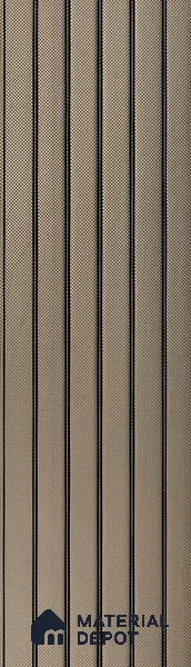 PN 07185 Fabric Look Louver 8 ft x 0.83 ft Texture Finish - 10 mm | Suitable for Feature Wall, TV Unit & Living Room