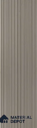 PN 07189 Wood Look Louver 8 ft x 0.83 ft Texture Finish  - 10 mm | Suitable for Feature Wall, TV Unit & Living Room
