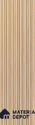 PN 07174 Fabric Look Louver 8 ft x 0.83 ft Texture Finish  - 10 mm | Suitable for Feature Wall, TV Unit & Living Room