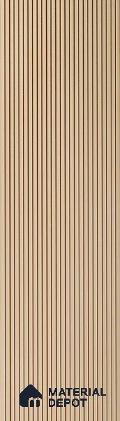 PN 07191 Wood Look Louver 8 ft x 0.83 ft Texture Finish - 10 mm | Suitable for Feature Wall, TV Unit & Living Room
