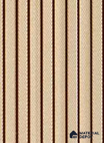 PN 07191 Wood Look Louver 8 ft x 0.83 ft Texture Finish - 10 mm | Suitable for Feature Wall, TV Unit & Living Room