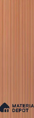 PN 07195 Textured Solid Look Louver 8 ft x 0.83 ft Texture Finish  - 10 mm | Suitable for Feature Wall, TV Unit & Living Room