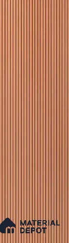 PN 07195 Textured Solid Look Louver 8 ft x 0.83 ft Texture Finish - 10 mm | Suitable for Feature Wall, TV Unit & Living Room
