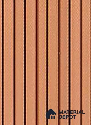 PN 07195 Textured Solid Look Louver 8 ft x 0.83 ft Texture Finish  - 10 mm | Suitable for Feature Wall, TV Unit & Living Room