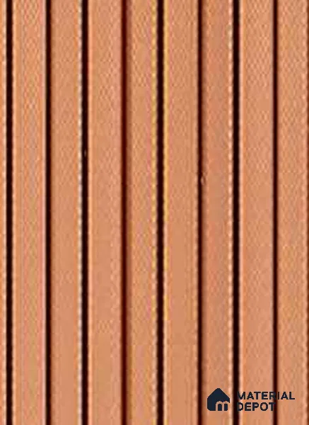 PN 07195 Textured Solid Look Louver 8 ft x 0.83 ft Texture Finish  - 10 mm | Suitable for Feature Wall, TV Unit & Living Room